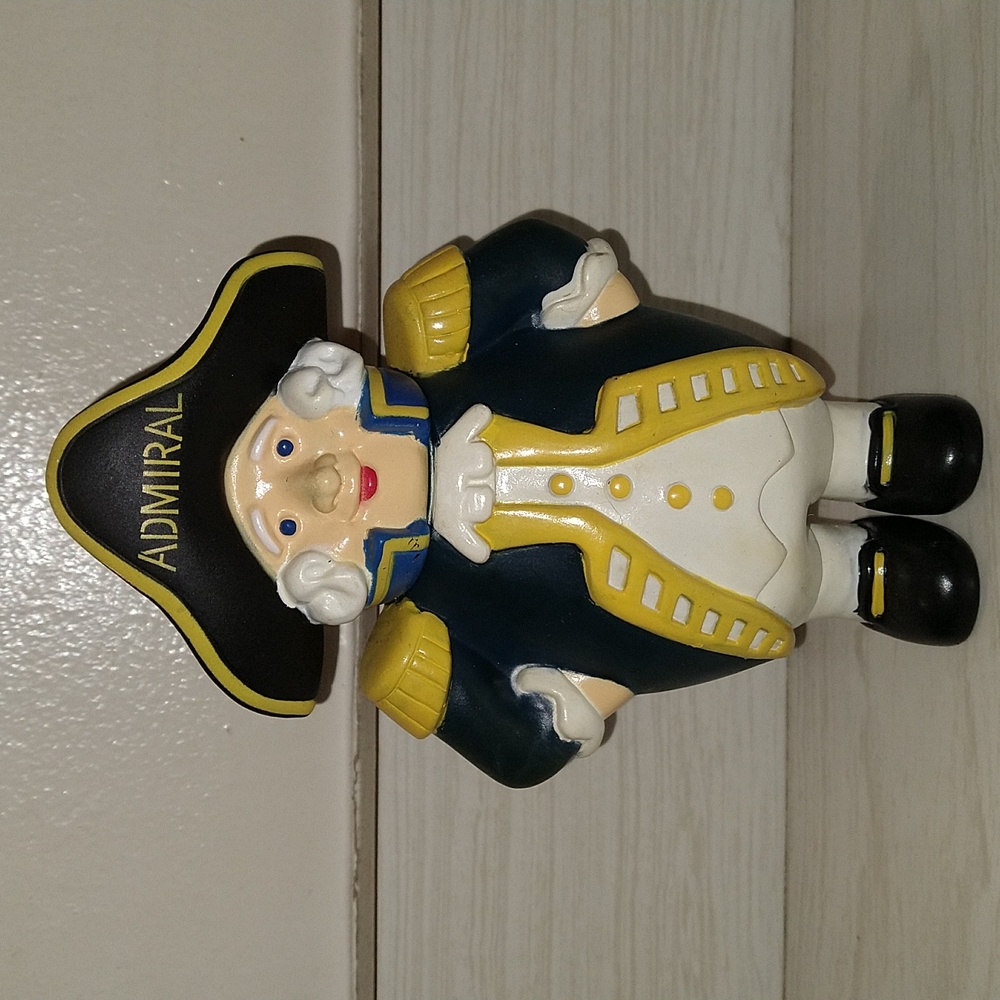 Vintage Admiral Insurance Vinyl Figure Advertising Coin Savings Piggy Bank